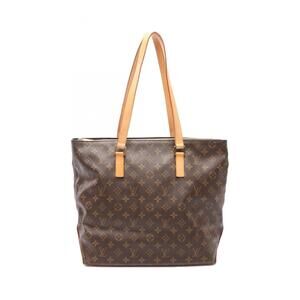 LOUIS VUITTON Authentic Brown Monogram Leather Tote Bag